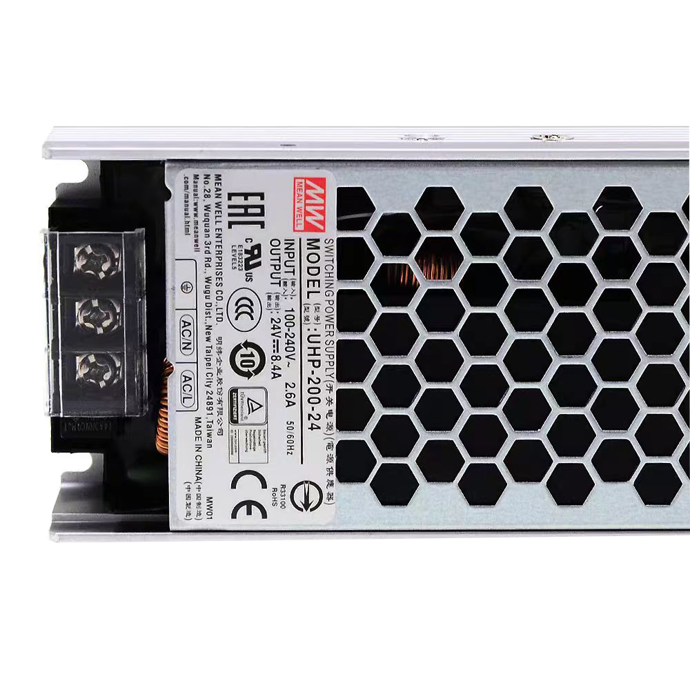 明緯電源UHP-200-24超薄型PFC顯示屏電源