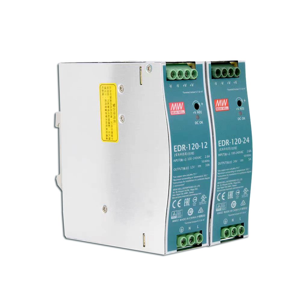 明緯EDR-120-24導(dǎo)軌電源