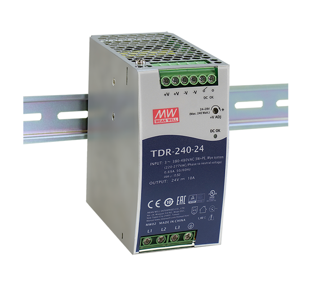 明緯導(dǎo)軌電源TDR-240-24三組輸出
