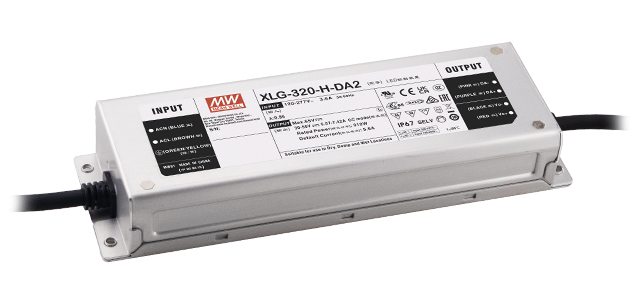 明緯XLG-320-DA2系列320W恒功率LED驅(qū)動(dòng)器