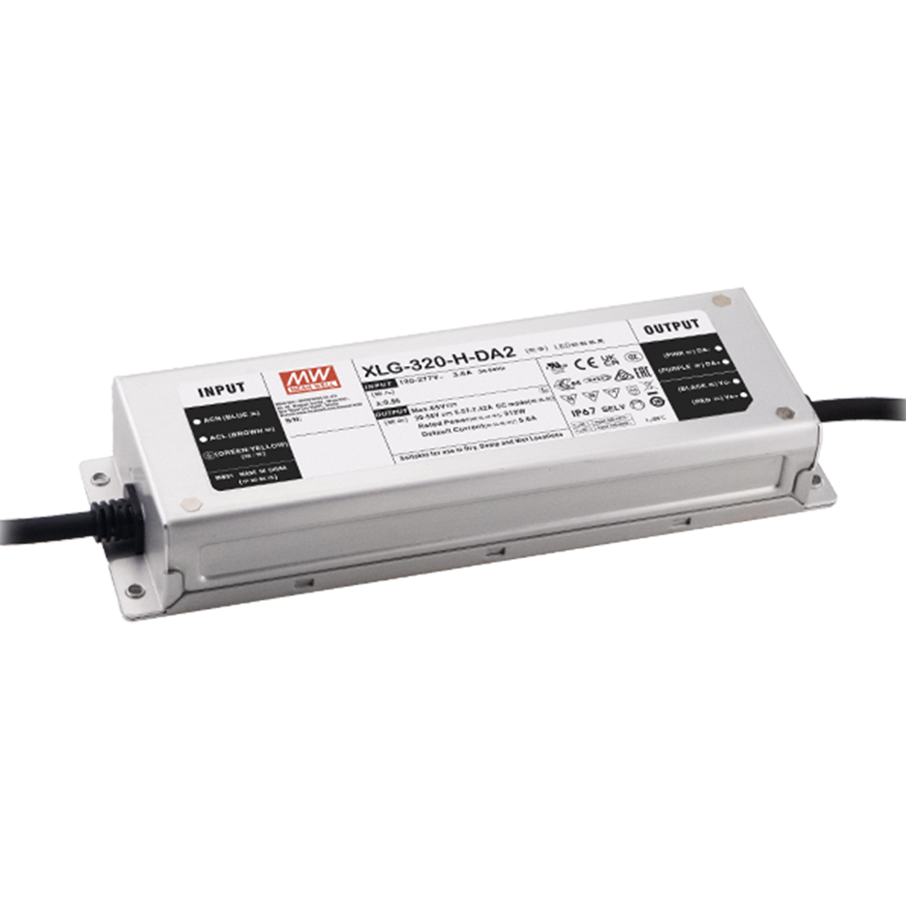 明緯XLG-320-DA2系列320W恒功率LED驅(qū)動器