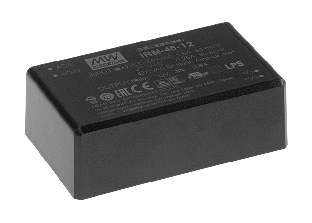 明緯IRM-45系列45W膠囊型電源