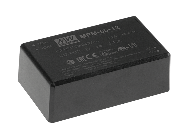 臺灣明緯MPM-65系列PCB安裝電源模塊