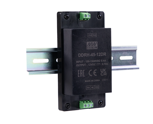 明緯電源DDRH-45系列150~1500Vdc超寬輸入DC-DC轉(zhuǎn)換器