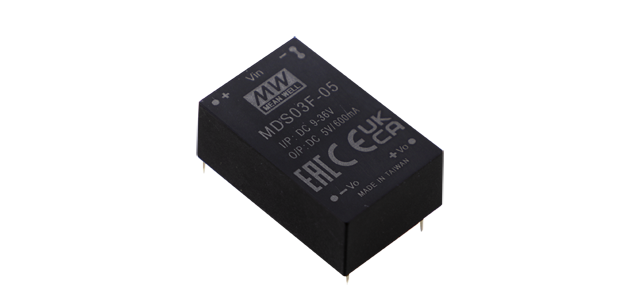 明緯電源MDS03單組MDD03雙組3W DIP封裝DC-DC醫(yī)療級穩(wěn)壓轉(zhuǎn)換器