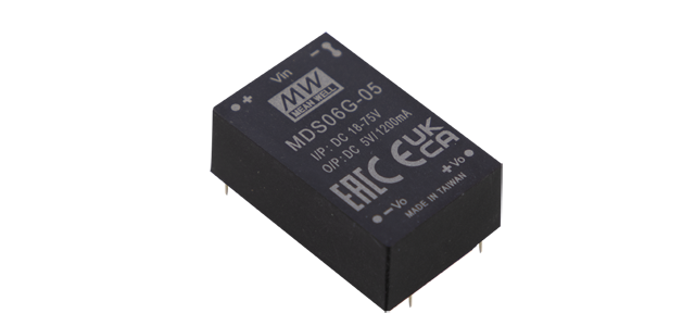 明緯電源MDS06單組MDD06雙組6W DIP封裝DC-DC醫(yī)療級穩(wěn)壓轉(zhuǎn)換器