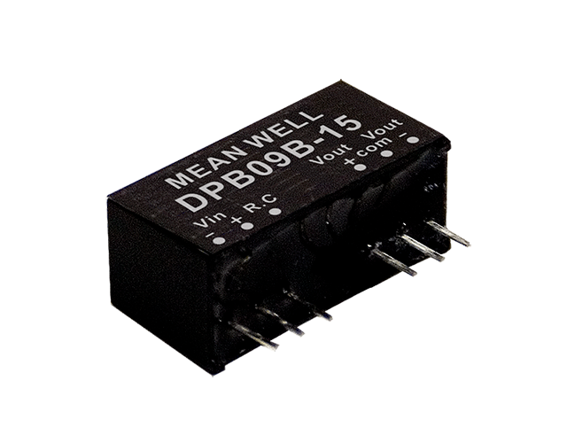 明緯電源SPB09單組DPB09雙組9W SIP封裝DC-DC穩(wěn)壓轉(zhuǎn)換器